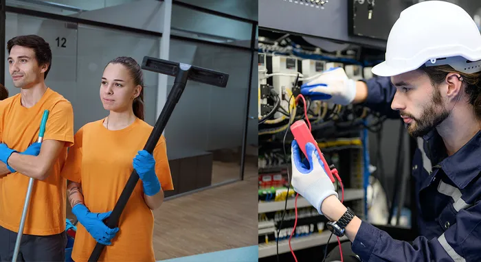 Facility-Management-Einsatz in einem Objekt der Deutschen Tiefgaragenreinigung.